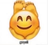 emoji feet guys happy text // 1080x1027 // 257KB